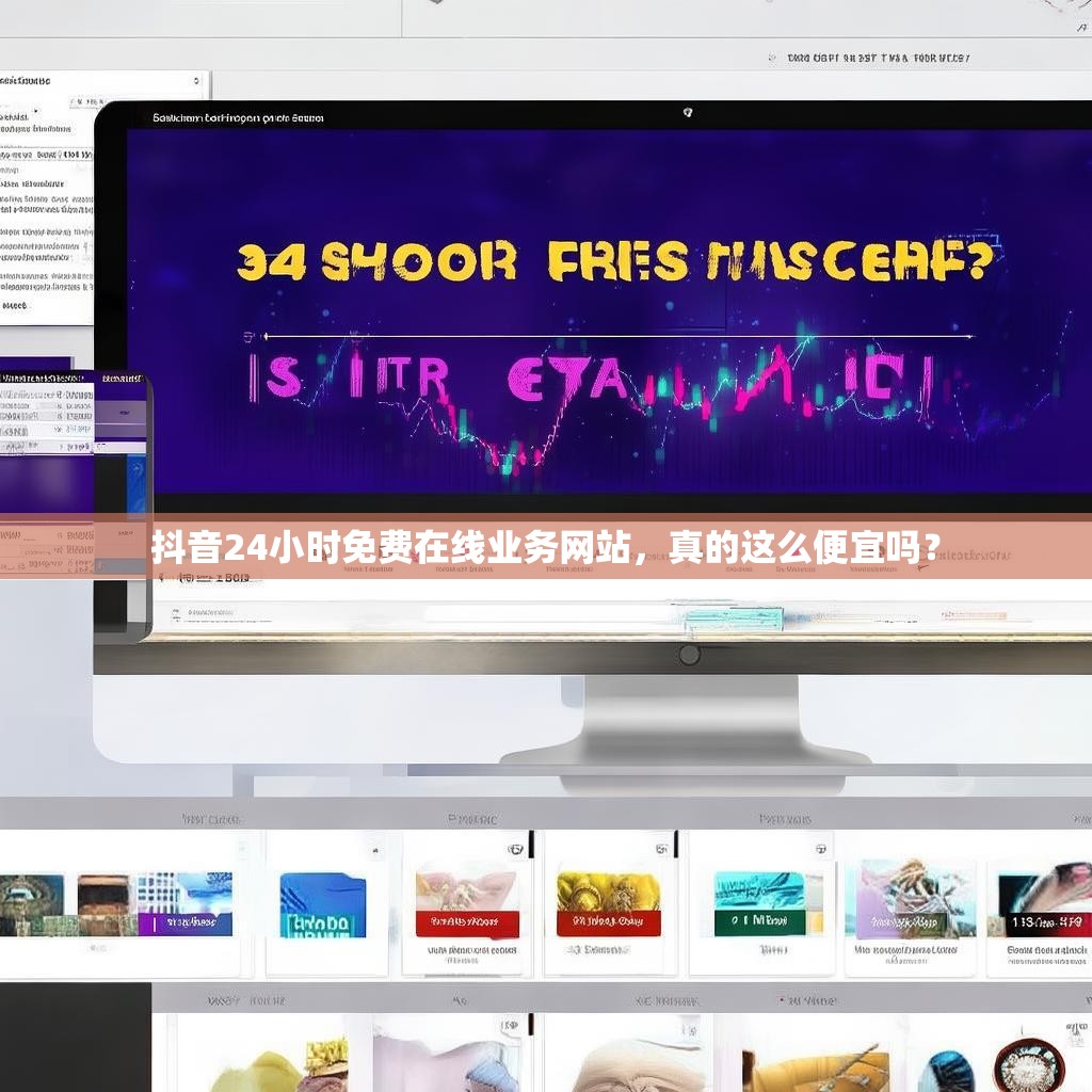 抖音24小时免费在线业务网站，真的这么便宜吗？