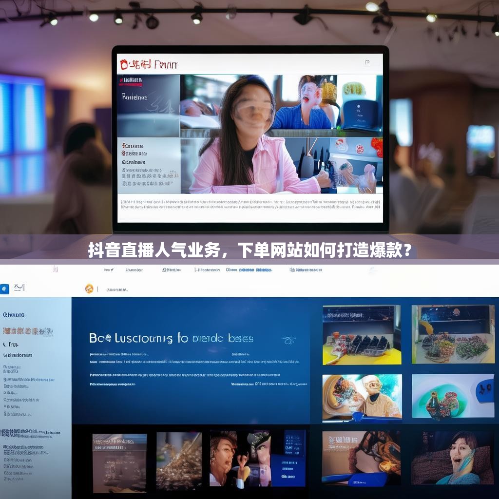 抖音直播人气业务，下单网站如何打造爆款？