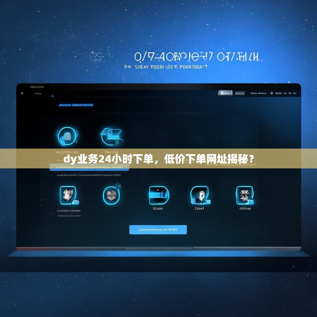 dy业务24小时下单，低价下单网址揭秘？