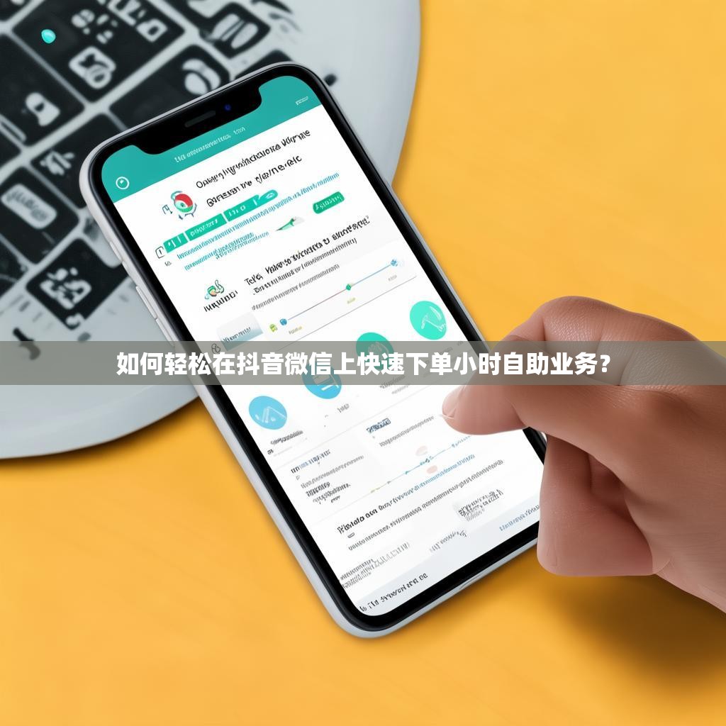 如何轻松在抖音微信上快速下单小时自助业务？