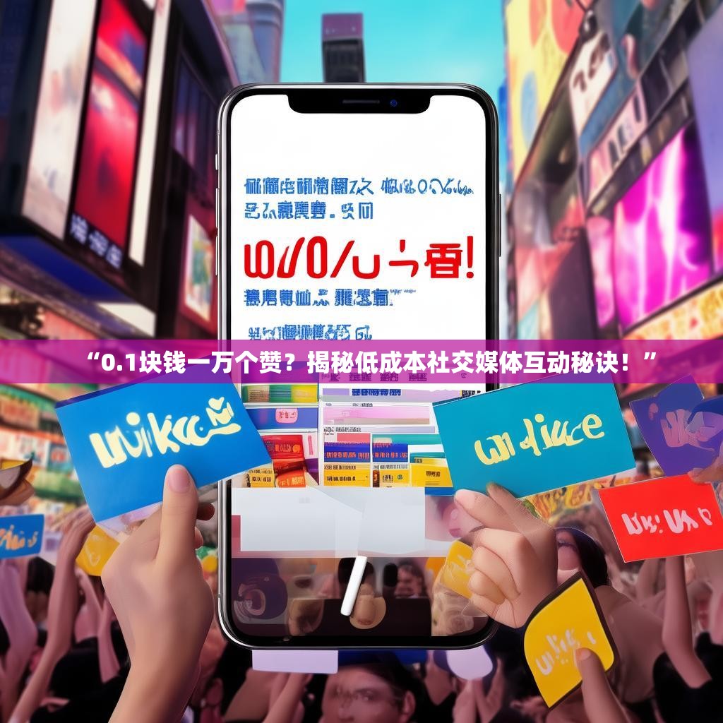 “0.1块钱一万个赞？揭秘低成本社交媒体互动秘诀！”