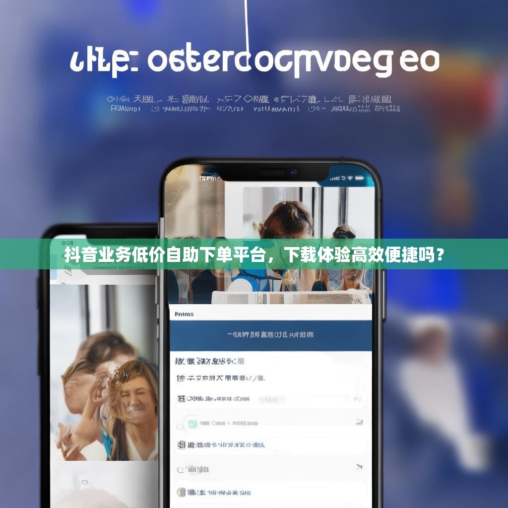 抖音业务低价自助下单平台，下载体验高效便捷吗？