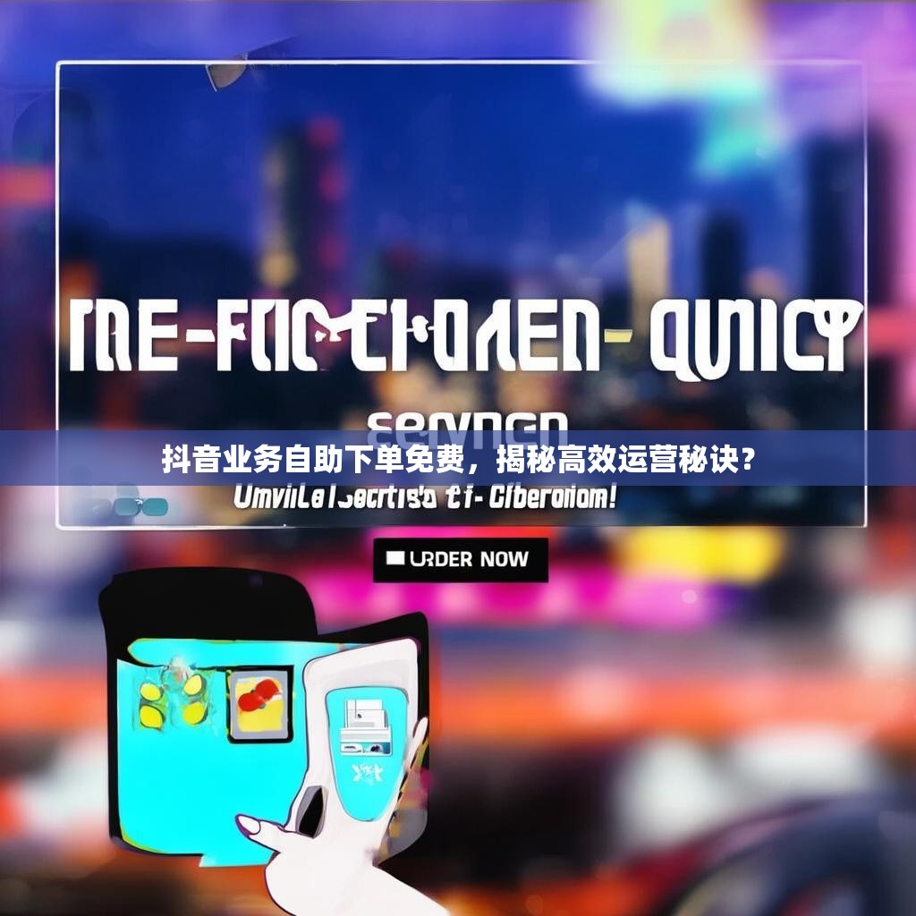抖音业务自助下单免费,揭秘高效运营秘诀? 抖音业务自助下单免费,揭秘高效运营秘诀?