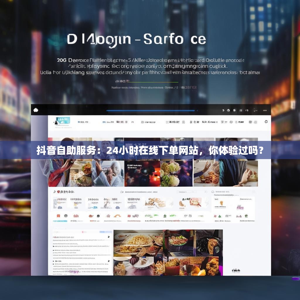 抖音自助服务：24小时在线下单网站，你体验过吗？