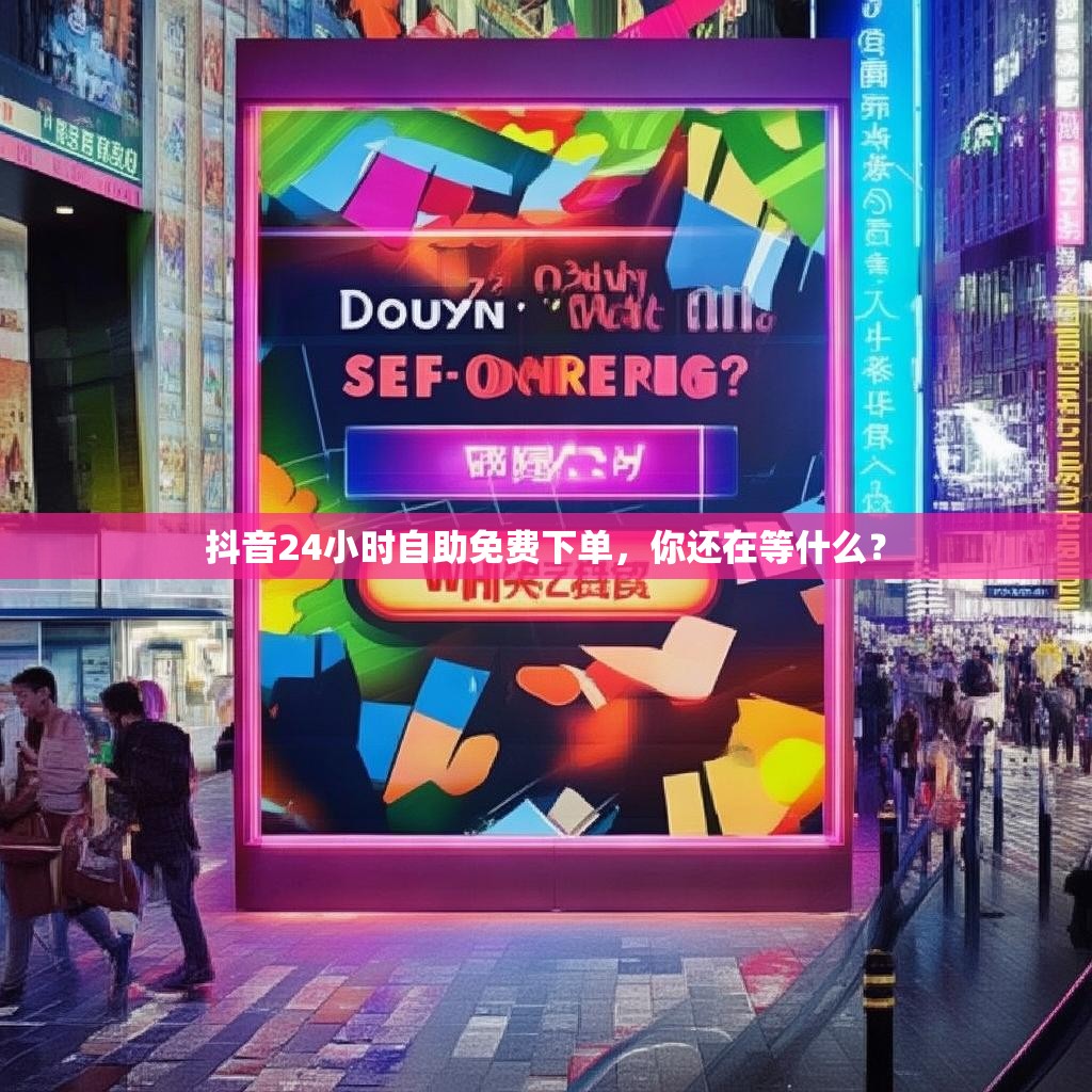 抖音24小时自助免费下单，你还在等什么？
