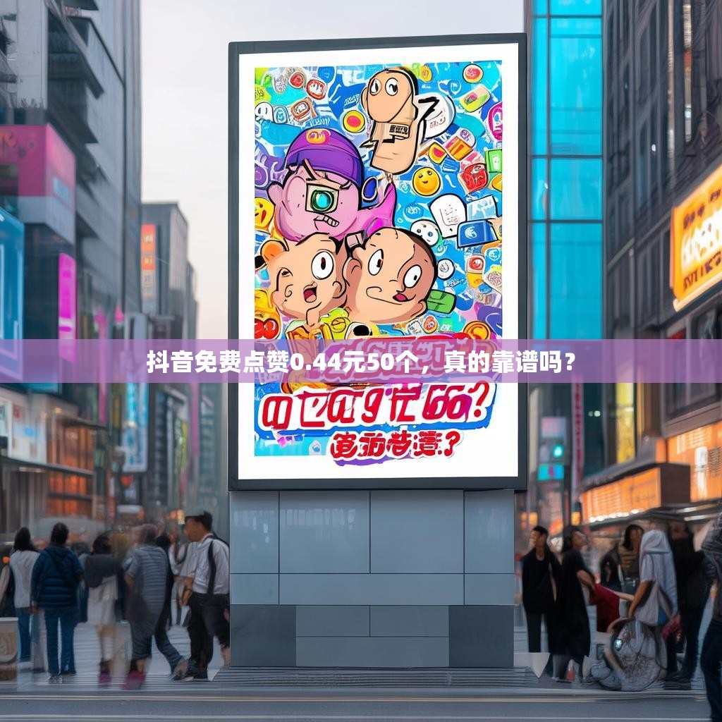 抖音免费点赞0.44元50个，真的靠谱吗？