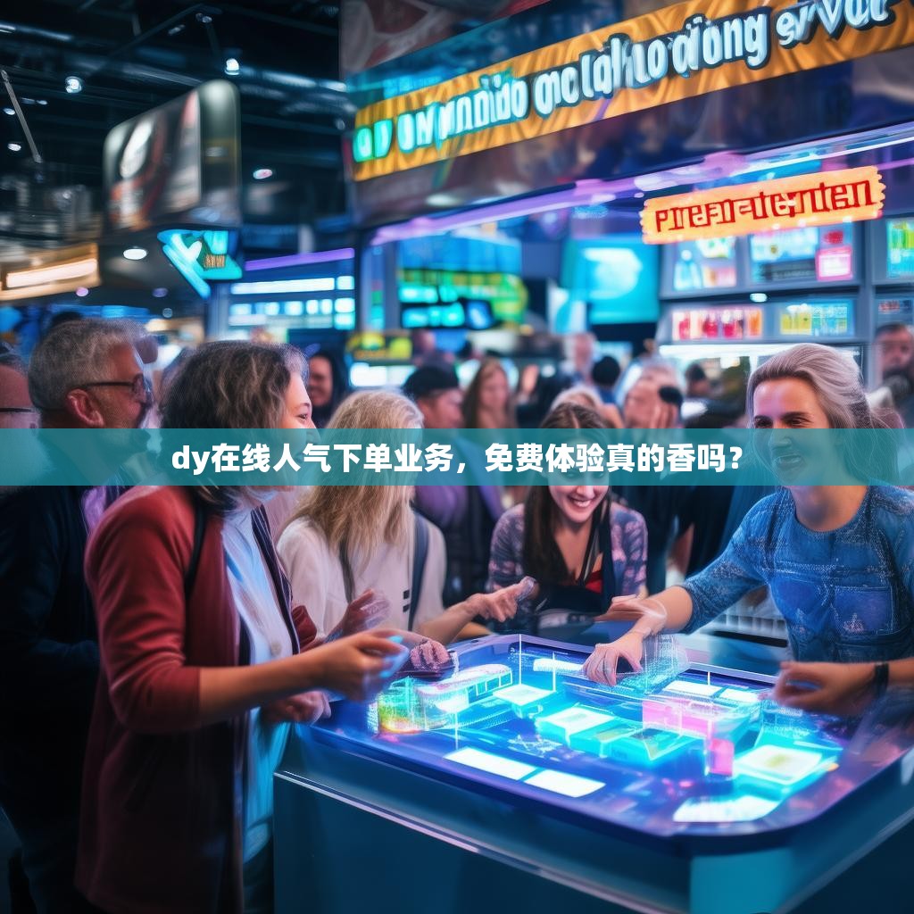 dy在线人气下单业务，免费体验真的香吗？