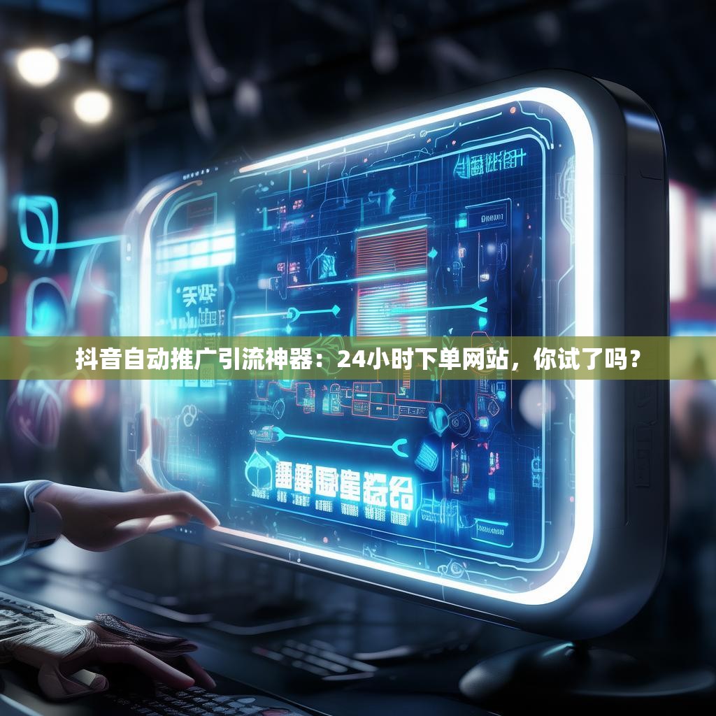 抖音自动推广引流神器：24小时下单网站，你试了吗？