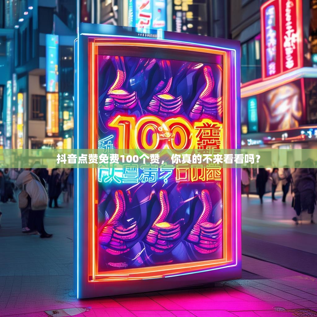 抖音点赞免费100个赞，你真的不来看看吗？