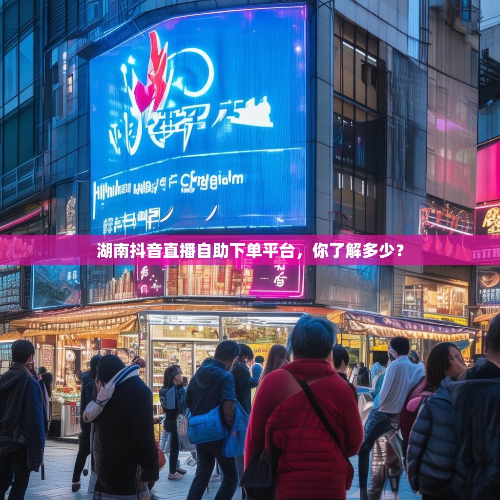 湖南抖音直播自助下单平台，你了解多少？