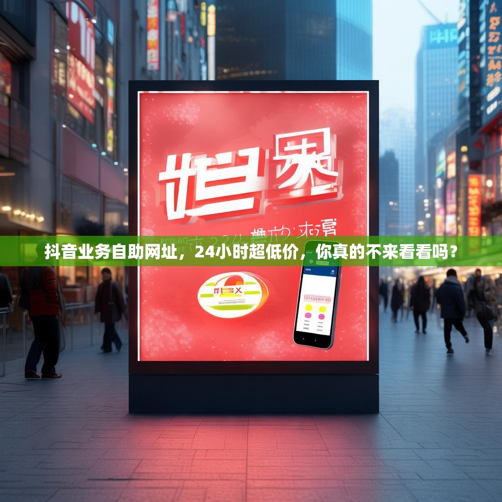 抖音业务自助网址，24小时超低价，你真的不来看看吗？