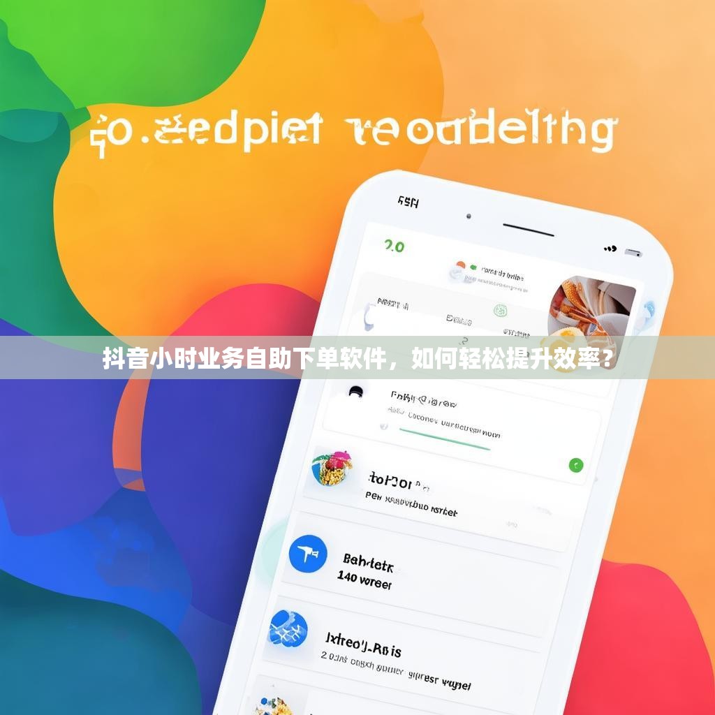 抖音小时业务自助下单软件，如何轻松提升效率？