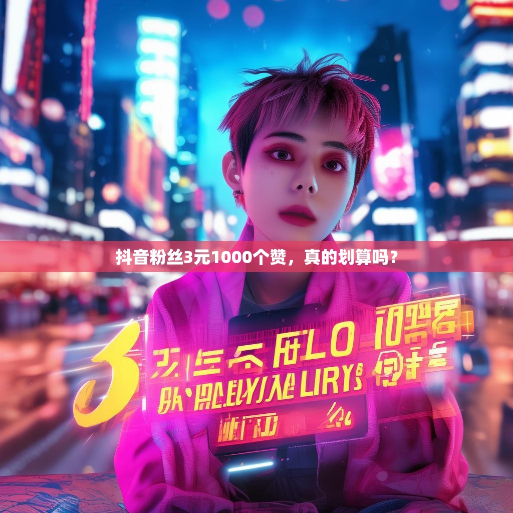 抖音粉丝3元1000个赞，真的划算吗？