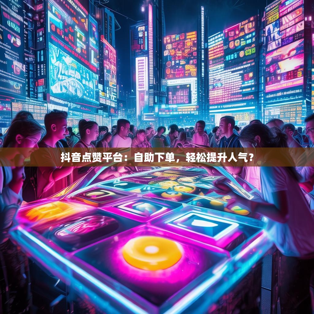 抖音点赞平台：自助下单，轻松提升人气？