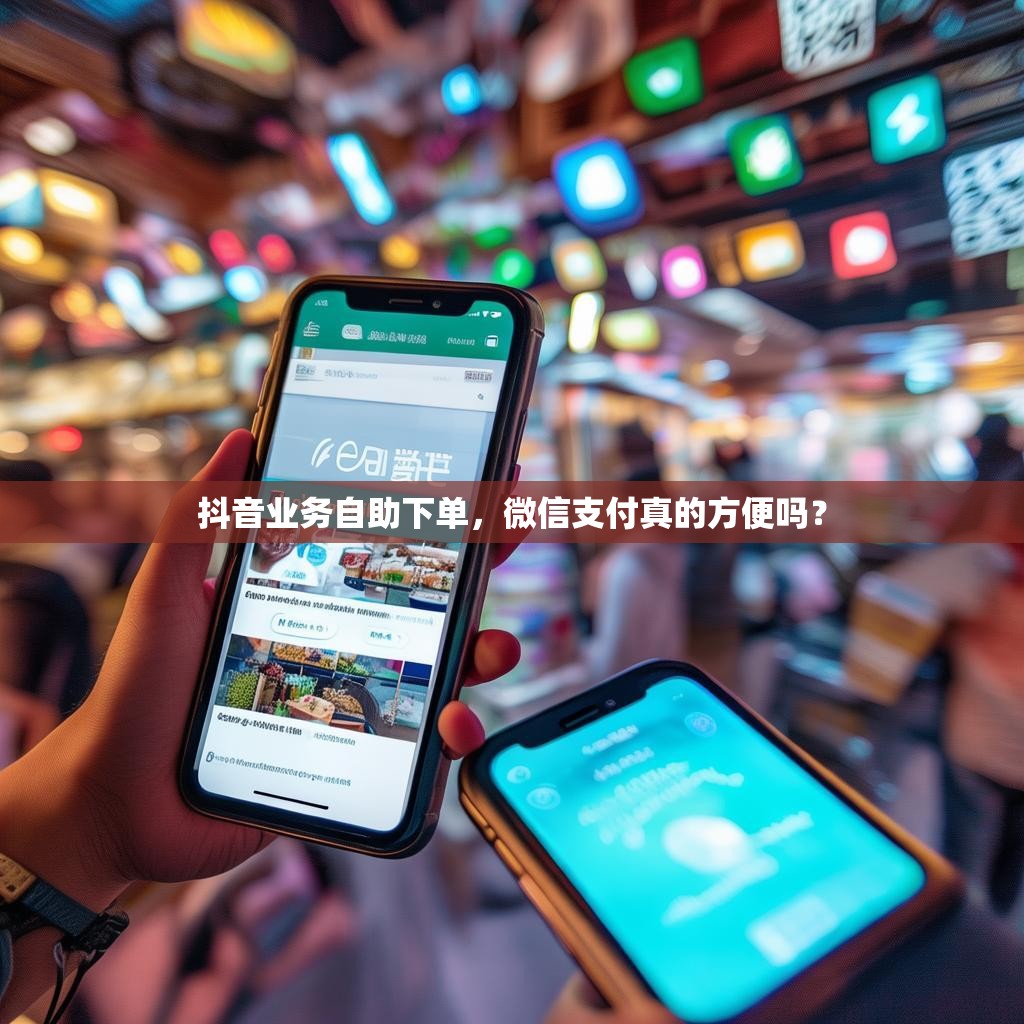 抖音业务自助下单，微信支付真的方便吗？