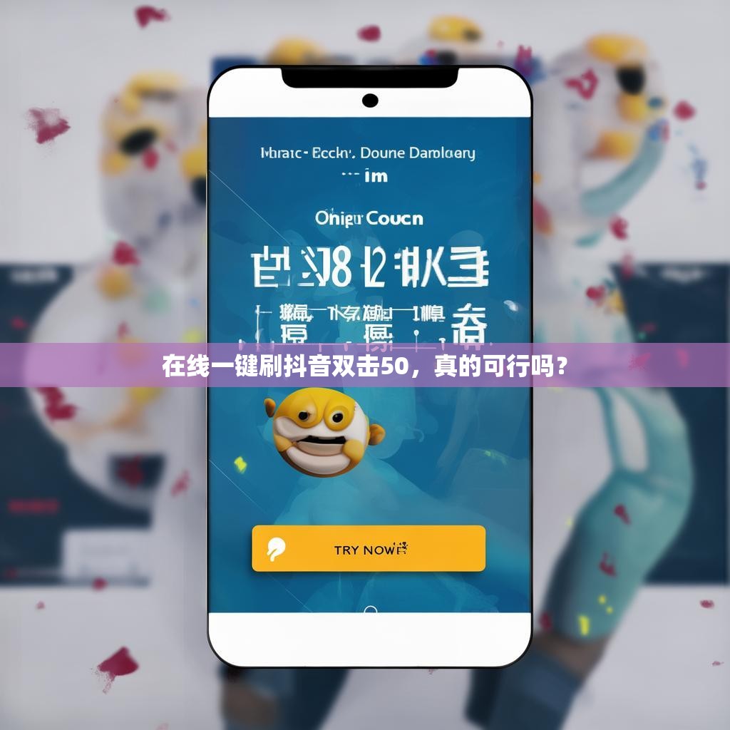 在线一键刷抖音双击50，真的可行吗？