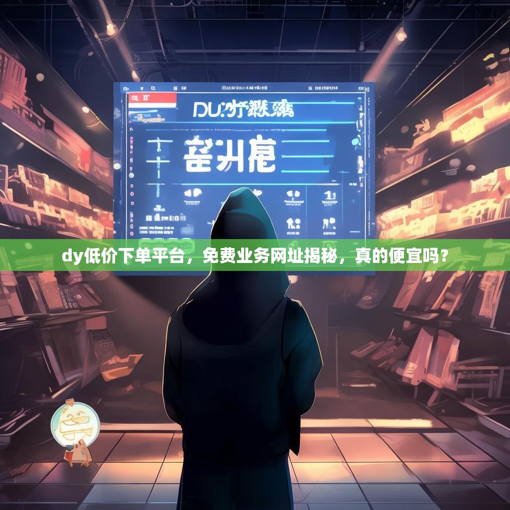 dy低价下单平台，免费业务网址揭秘，真的便宜吗？