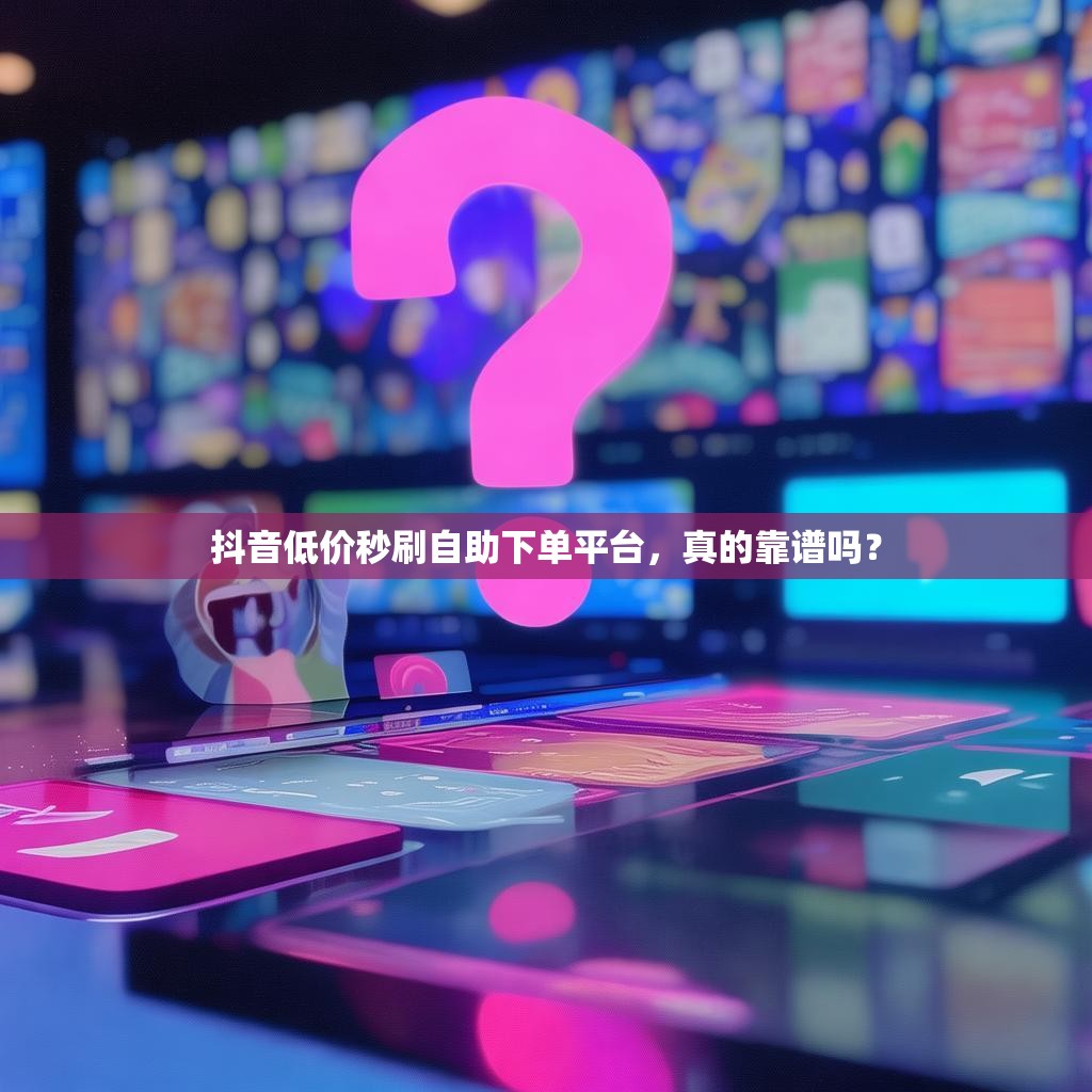 抖音低价秒刷自助下单平台，真的靠谱吗？
