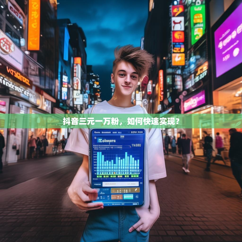 抖音三元一万粉，如何快速实现？