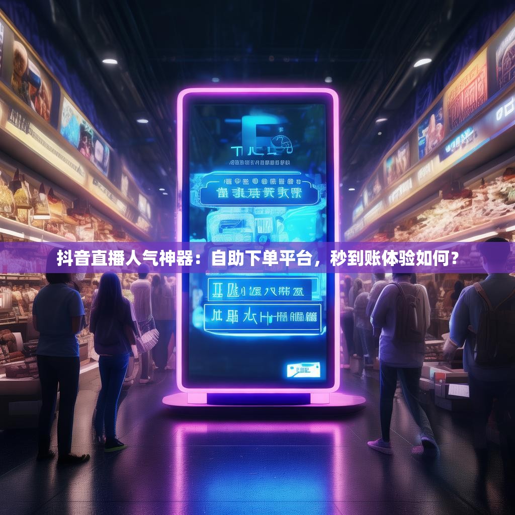 抖音直播人气神器：自助下单平台，秒到账体验如何？