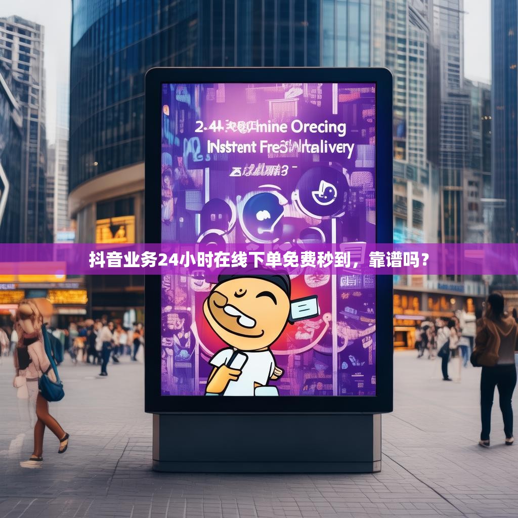抖音业务24小时在线下单免费秒到，靠谱吗？