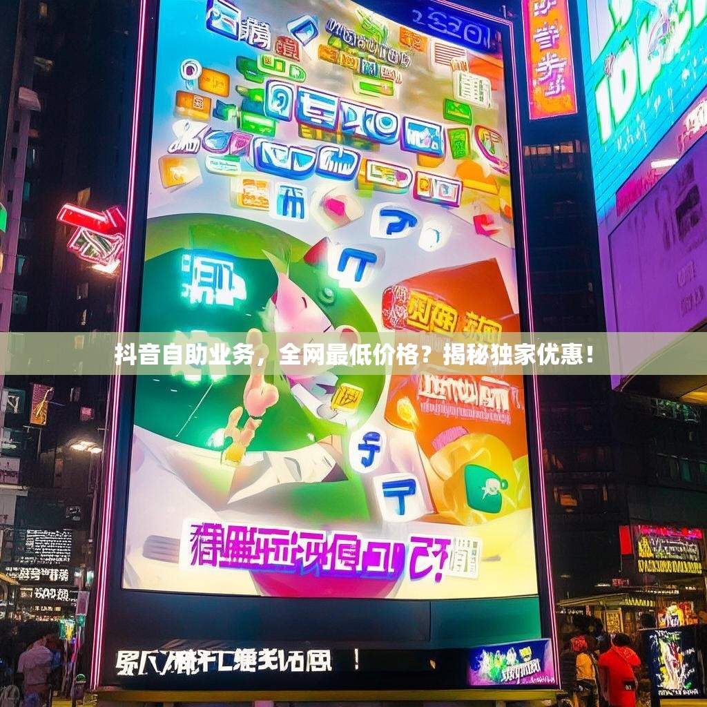 抖音自助业务，全网最低价格？揭秘独家优惠！