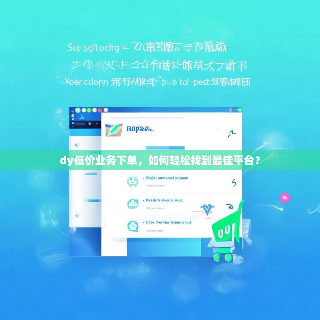 dy低价业务下单，如何轻松找到最佳平台？