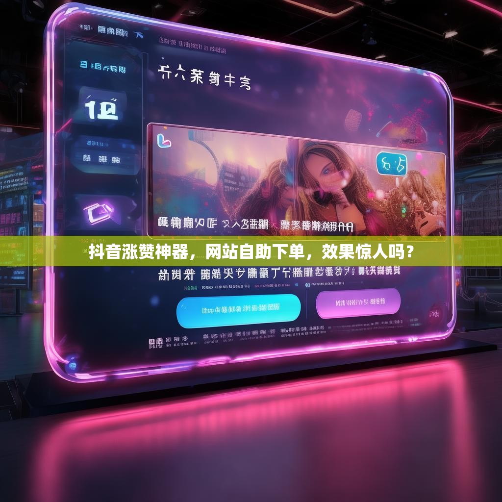 抖音涨赞神器，网站自助下单，效果惊人吗？