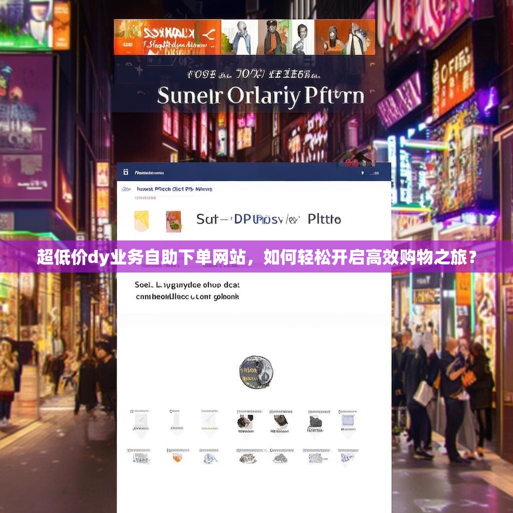 超低价dy业务自助下单网站，如何轻松开启高效购物之旅？