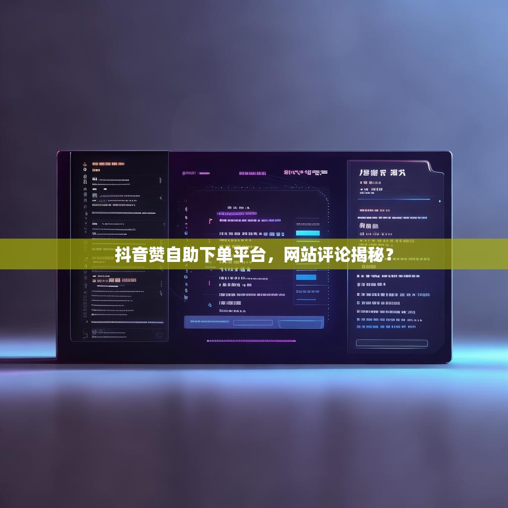 抖音赞自助下单平台，网站评论揭秘？
