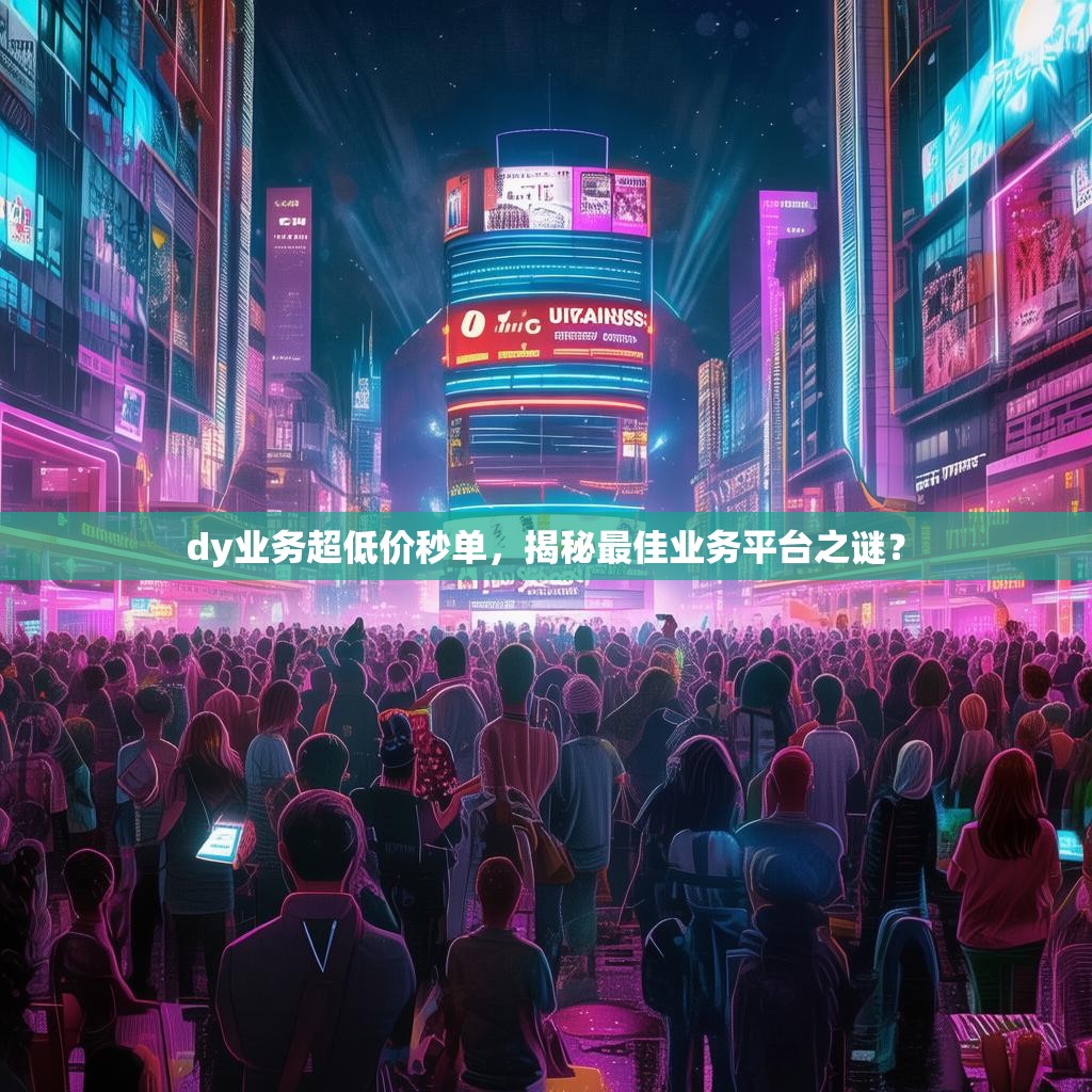 dy业务超低价秒单，揭秘最佳业务平台之谜？