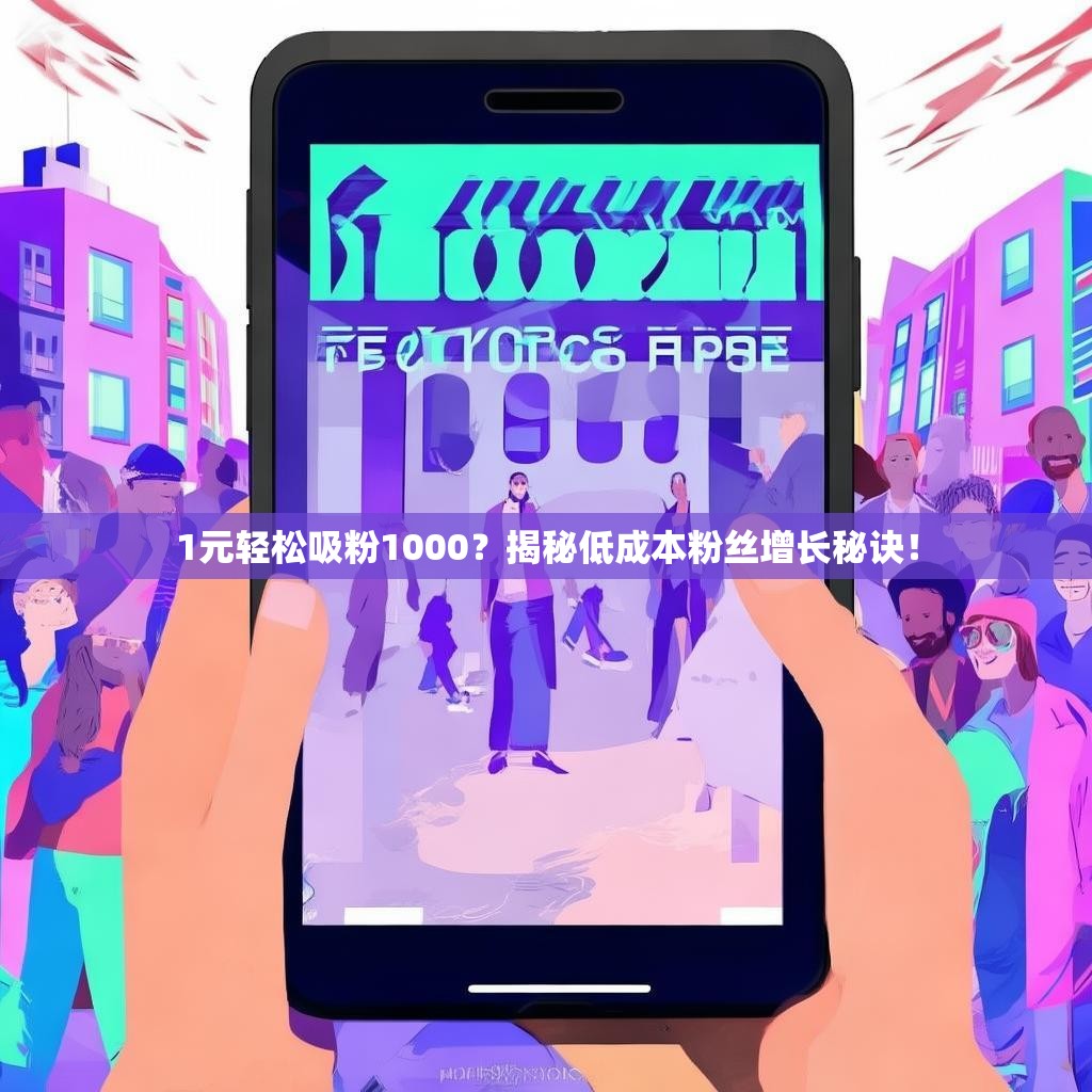 1元轻松吸粉1000？揭秘低成本粉丝增长秘诀！