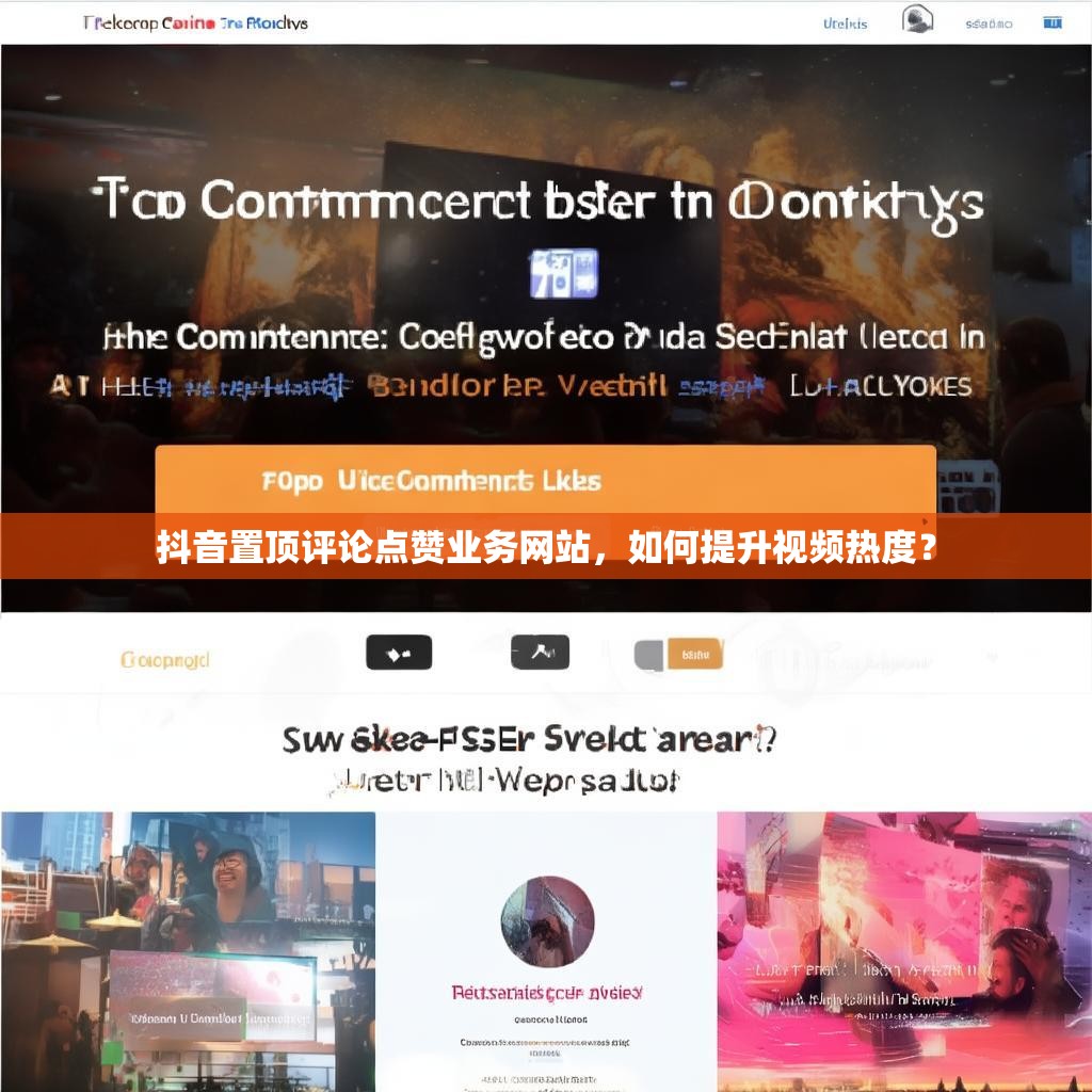 抖音置顶评论点赞业务网站，如何提升视频热度？