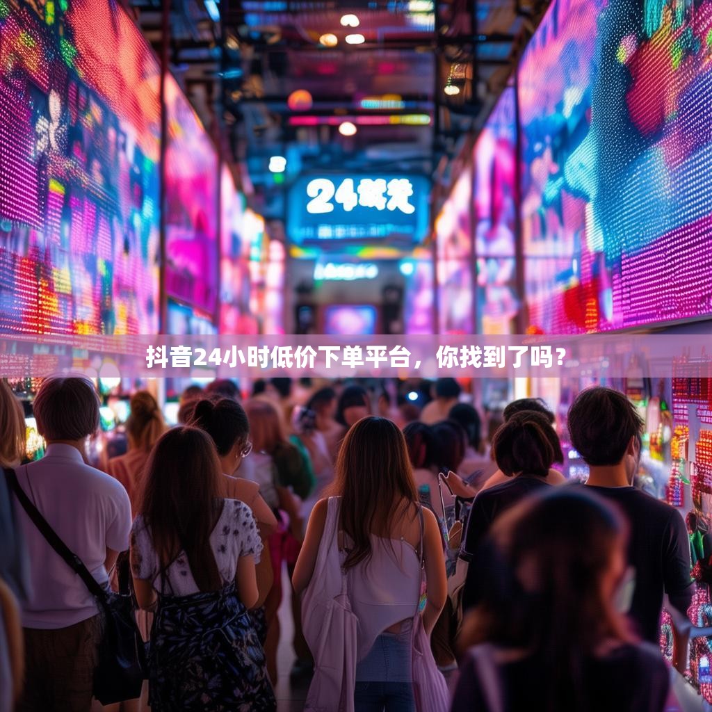 抖音24小时低价下单平台，你找到了吗？