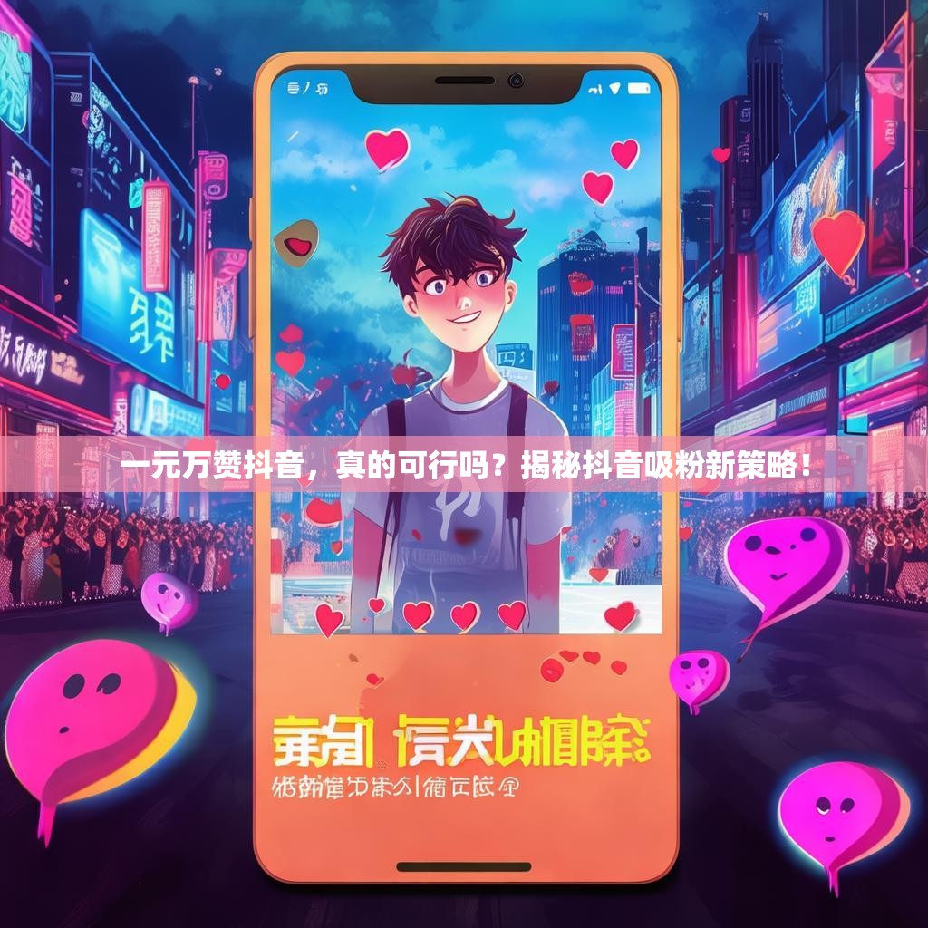 一元万赞抖音，真的可行吗？揭秘抖音吸粉新策略！
