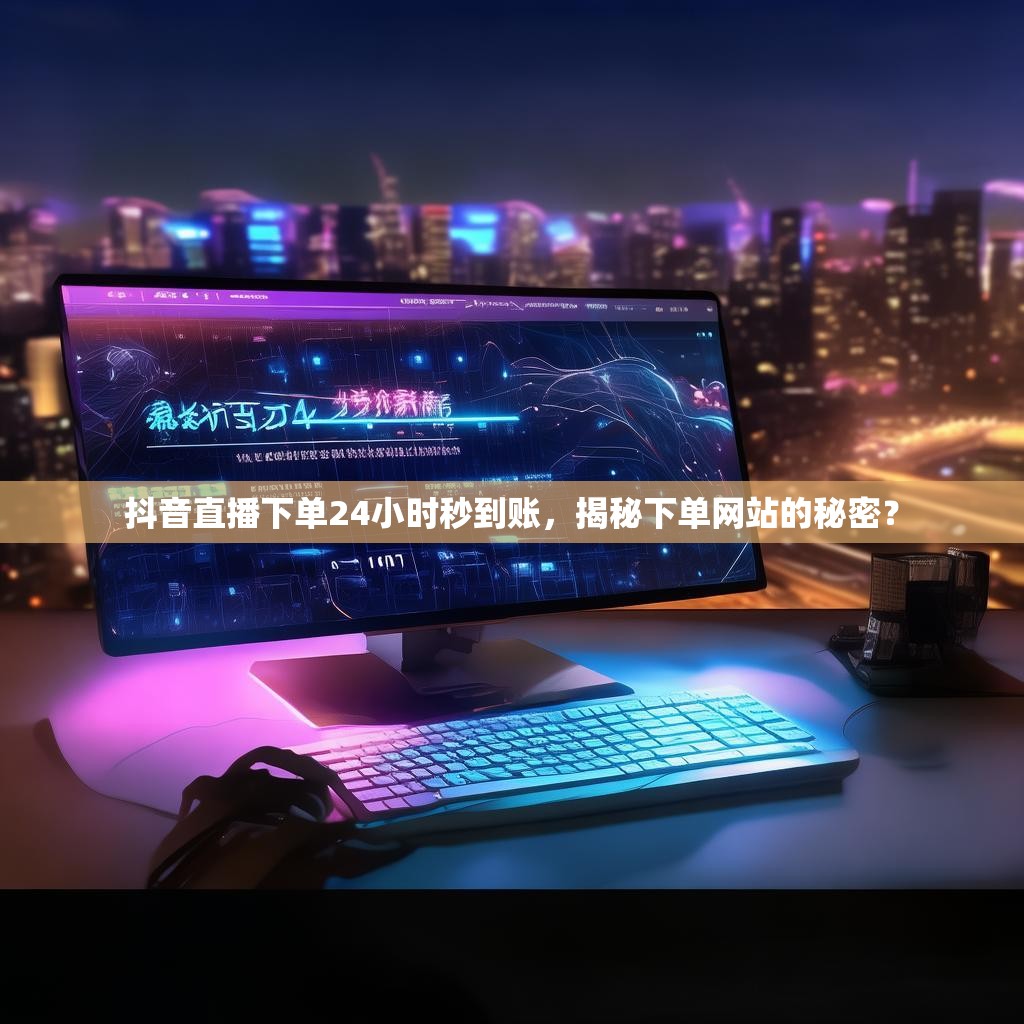 抖音直播下单24小时秒到账，揭秘下单网站的秘密？