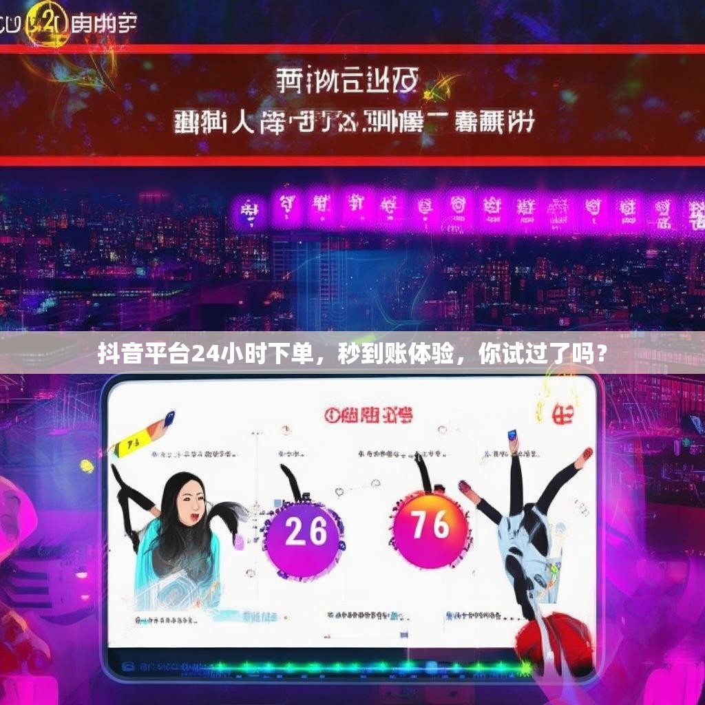 抖音平台24小时下单，秒到账体验，你试过了吗？