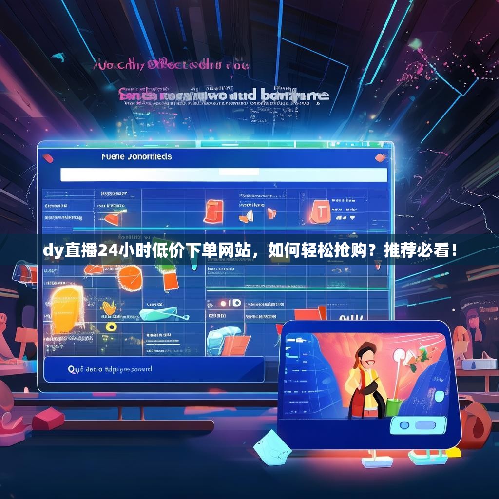 dy直播24小时低价下单网站，如何轻松抢购？推荐必看！