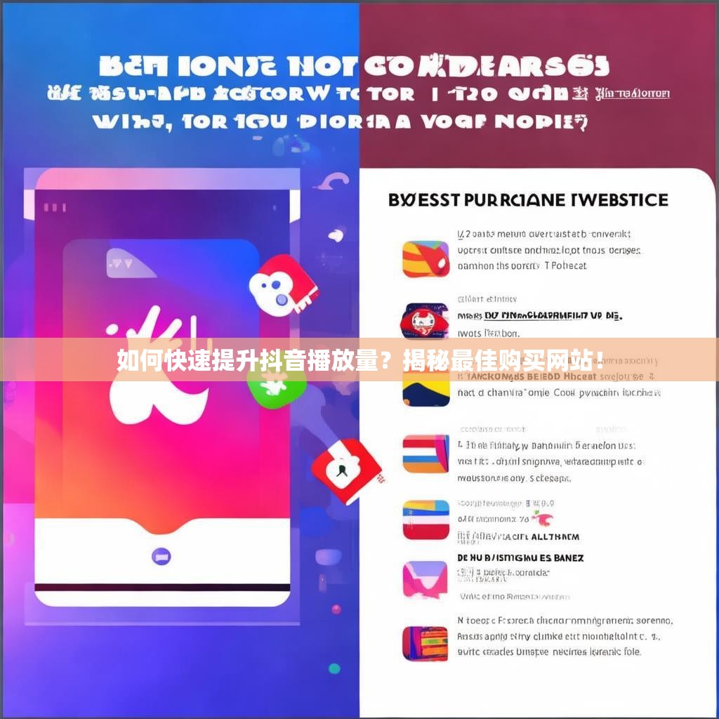 如何快速提升抖音播放量？揭秘最佳购买网站！