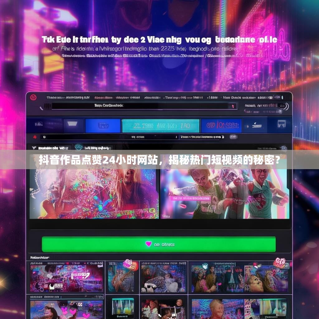 抖音作品点赞24小时网站，揭秘热门短视频的秘密？