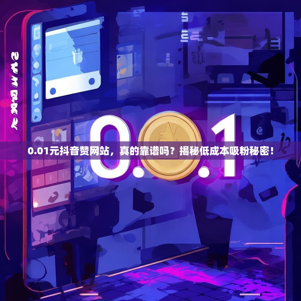 0.01元抖音赞网站，真的靠谱吗？揭秘低成本吸粉秘密！