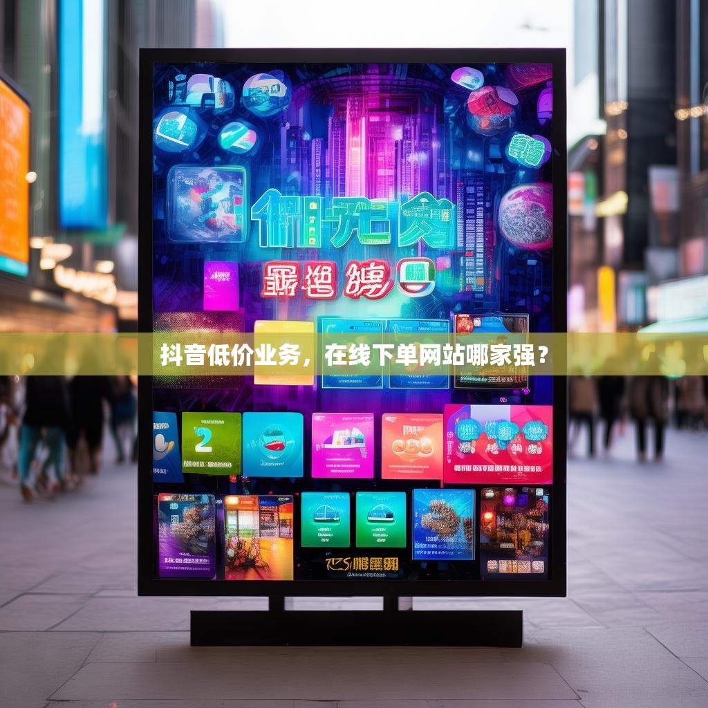 抖音低价业务，在线下单网站哪家强？