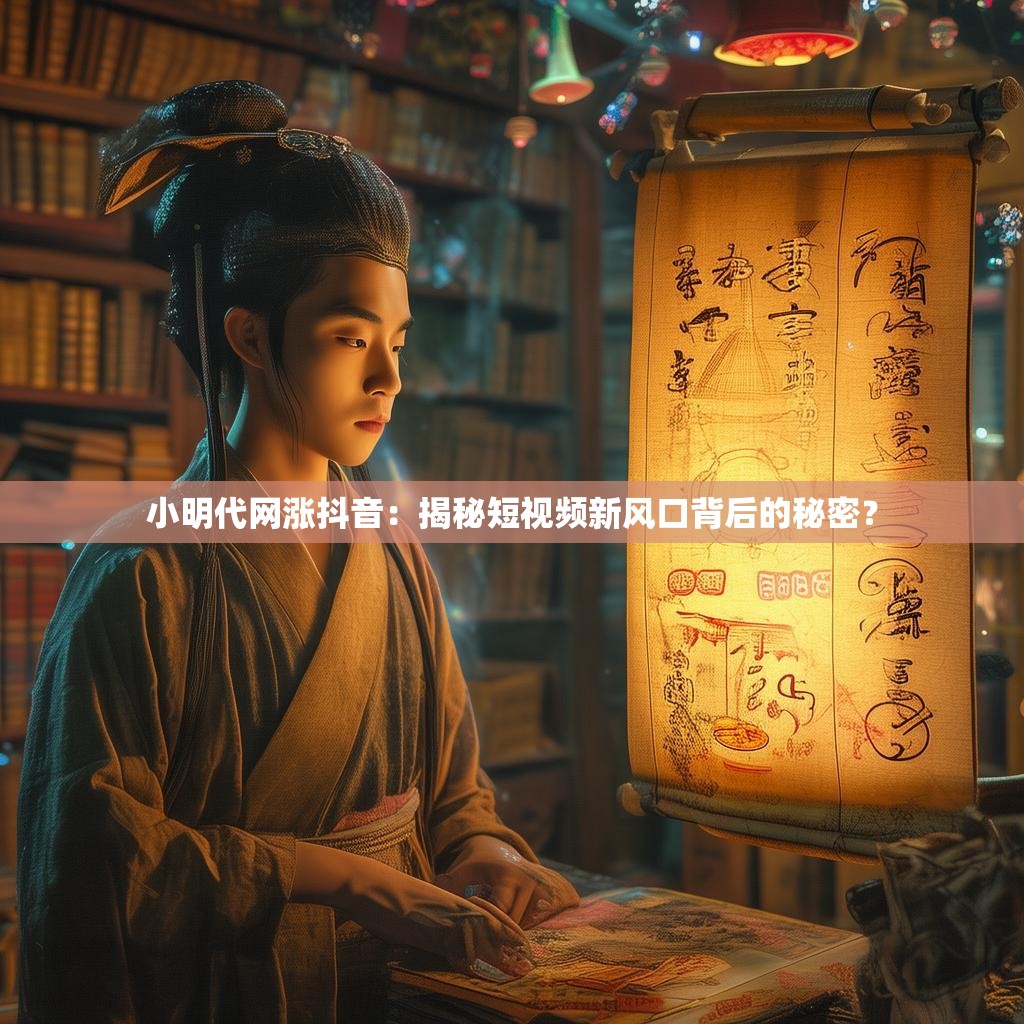 小明代网涨抖音：揭秘短视频新风口背后的秘密？