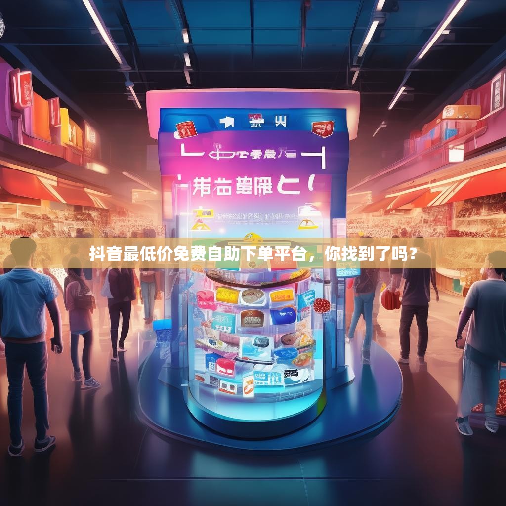 抖音最低价免费自助下单平台，你找到了吗？