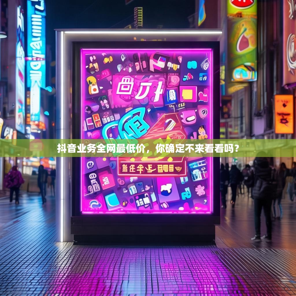 抖音业务全网最低价，你确定不来看看吗？