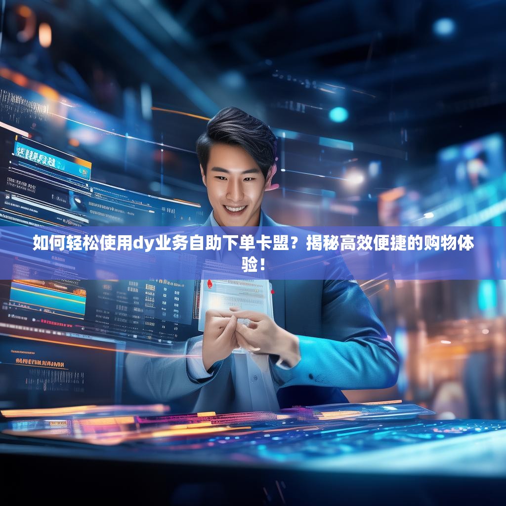如何轻松使用dy业务自助下单卡盟？揭秘高效便捷的购物体验！