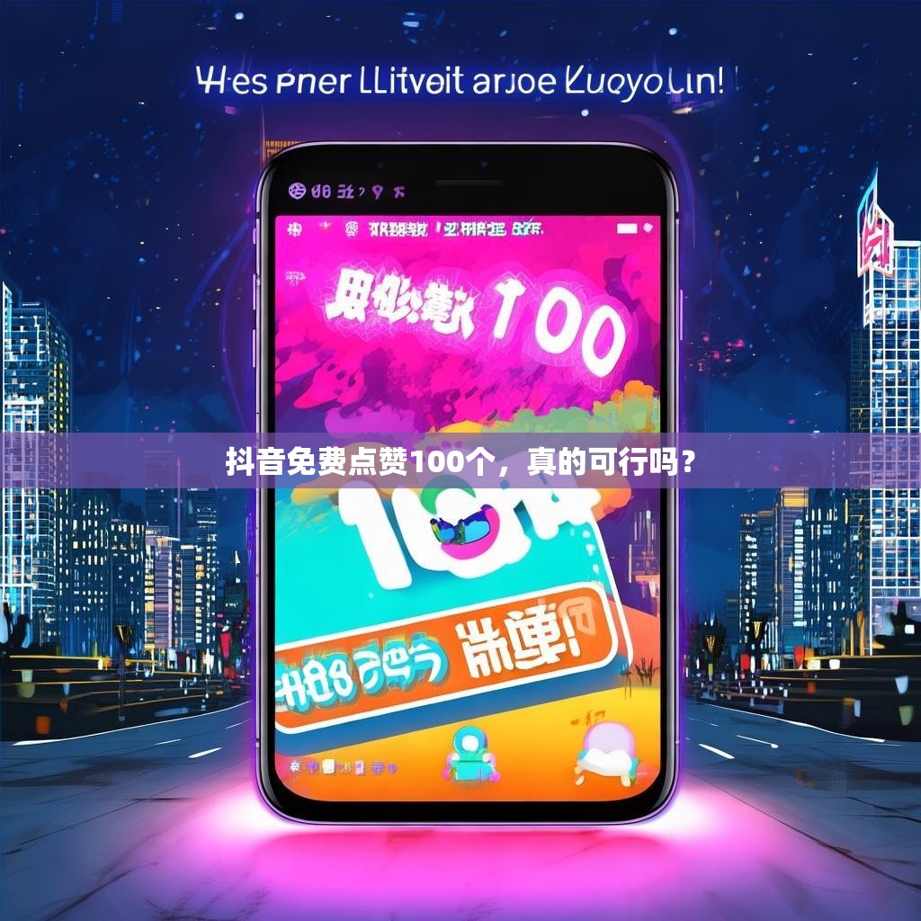 抖音免费点赞100个，真的可行吗？