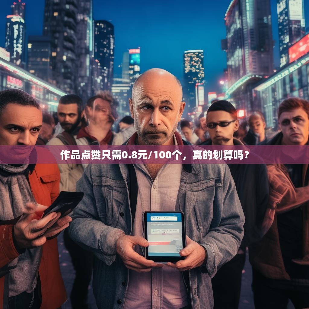 作品点赞只需0.8元/100个，真的划算吗？