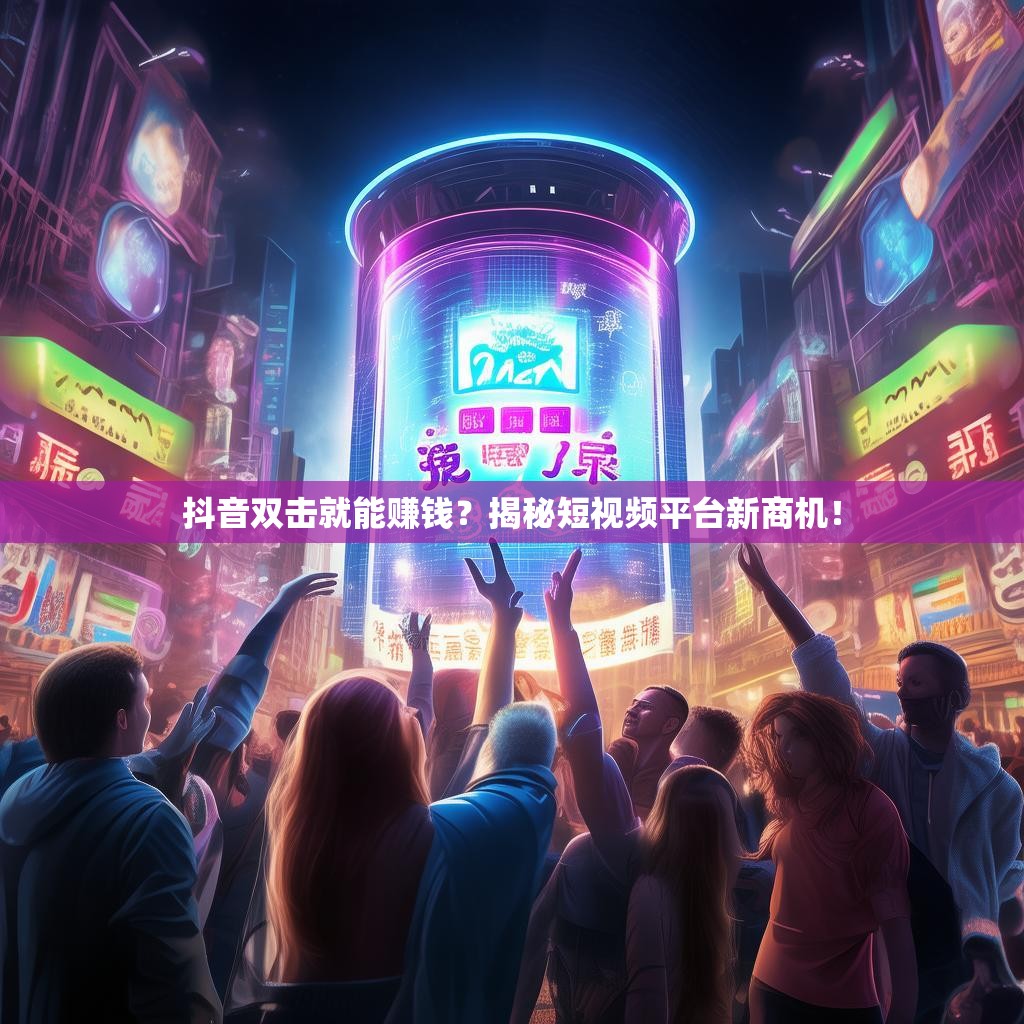 抖音双击就能赚钱？揭秘短视频平台新商机！