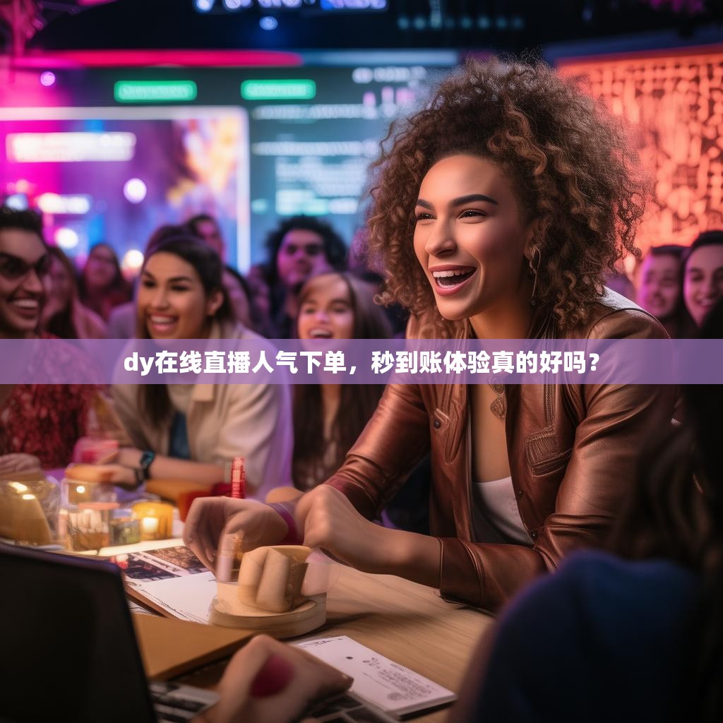 dy在线直播人气下单，秒到账体验真的好吗？